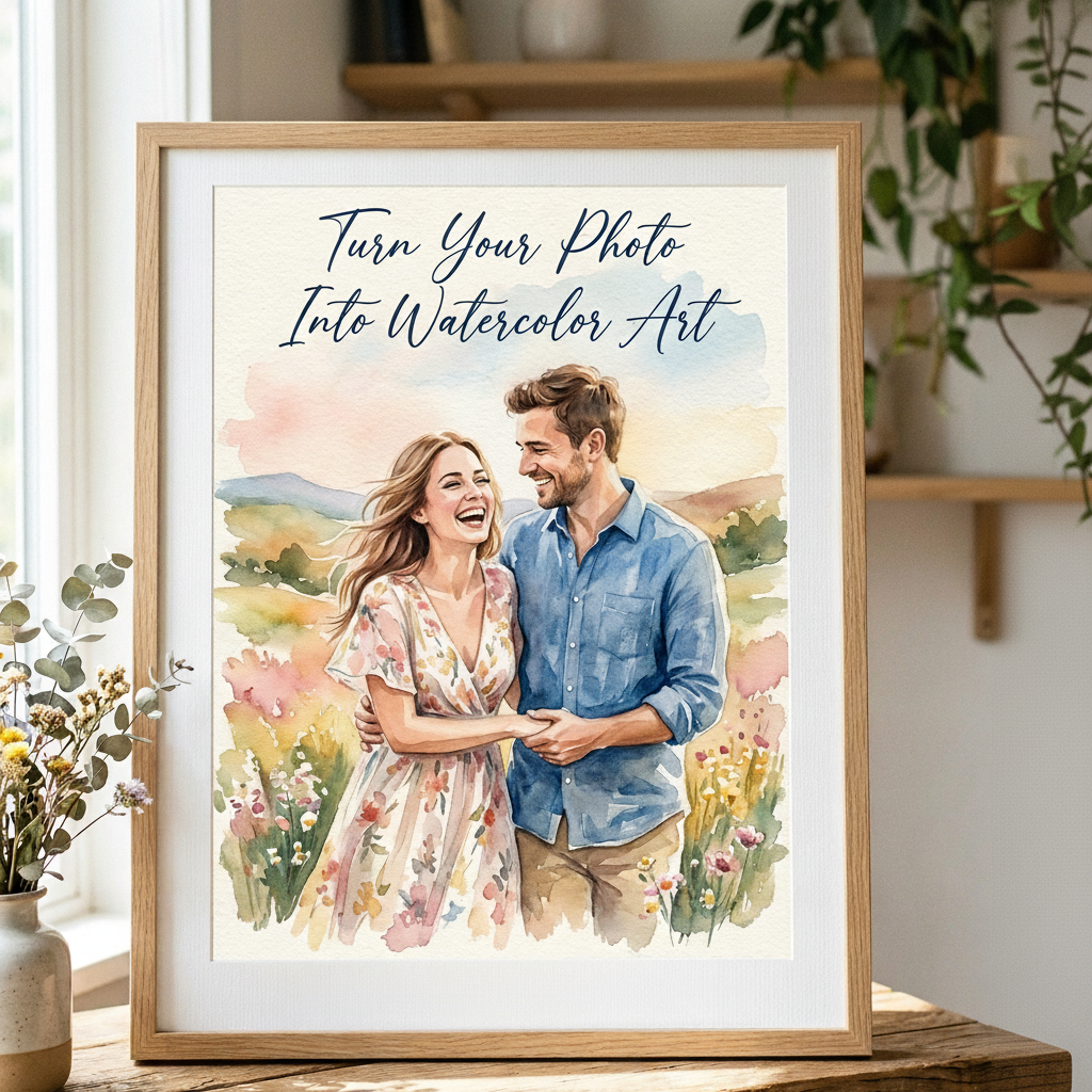 watercolor portrait drawing